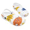 Cartoon Printed EVA Clogs for Women Men Lightweight Breathable Slip On Casual Shoes Soft Sole Summer Sandals Daily Comfort Wear