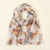Winter Breathable Retro Floral Cotton Viscose Shawls Scarf Lady High Quality Wrap Pashmina Stole Bufandas Muslim Hijab 180*85Cm