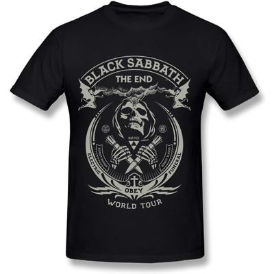 LEONA Black Sabbath The End Tour Футболки для мужчин Черные