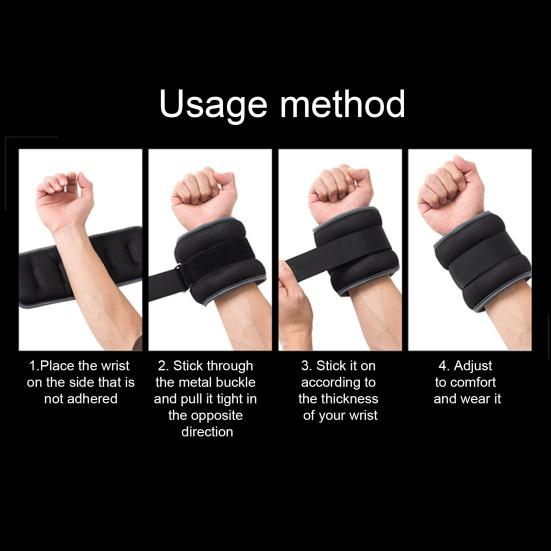 1 пара утяжеляющих мешочков с песком, регулируемый носимый утяжеленный браслет для мужчин и женщин, для танцев, бега, тренировок, лодыжек, запястий, утяжелители, браслет