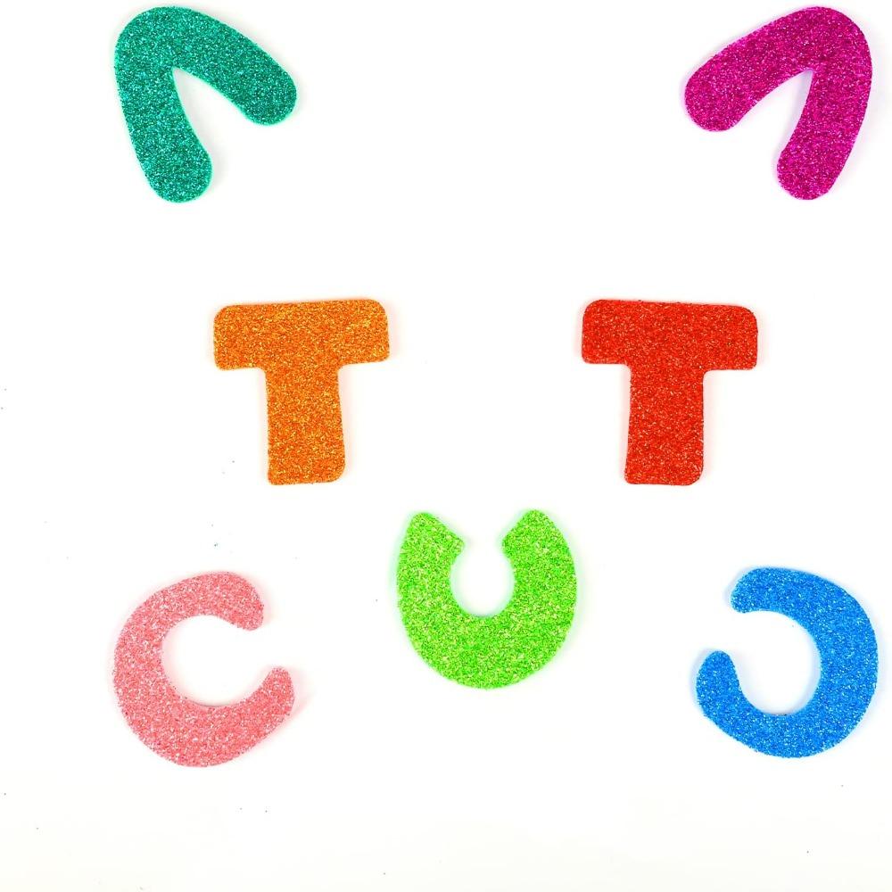 140pcs 1.7inch Alphabet Stickers EVA Self-Adhesive for Scrapbooks,Cards