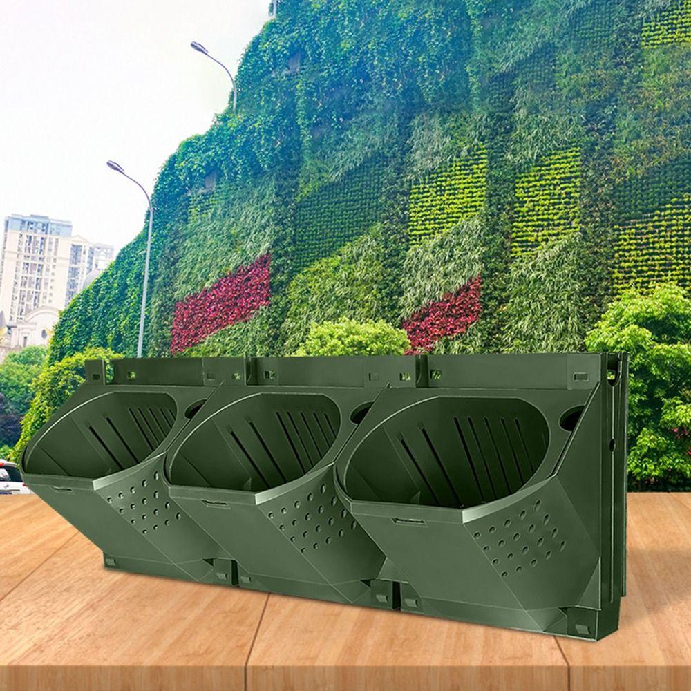 3 in 1 Vertical Wall Planter Hanging Stacked Planting Box Wall Mount Plant Holder  Indoor