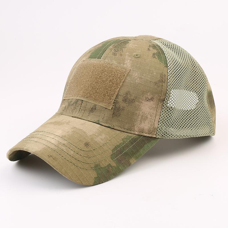 Men's Camouflage Tactical Baseball Cap - Python Pattern Velcro Duckbill Hat for Outdoor Sports