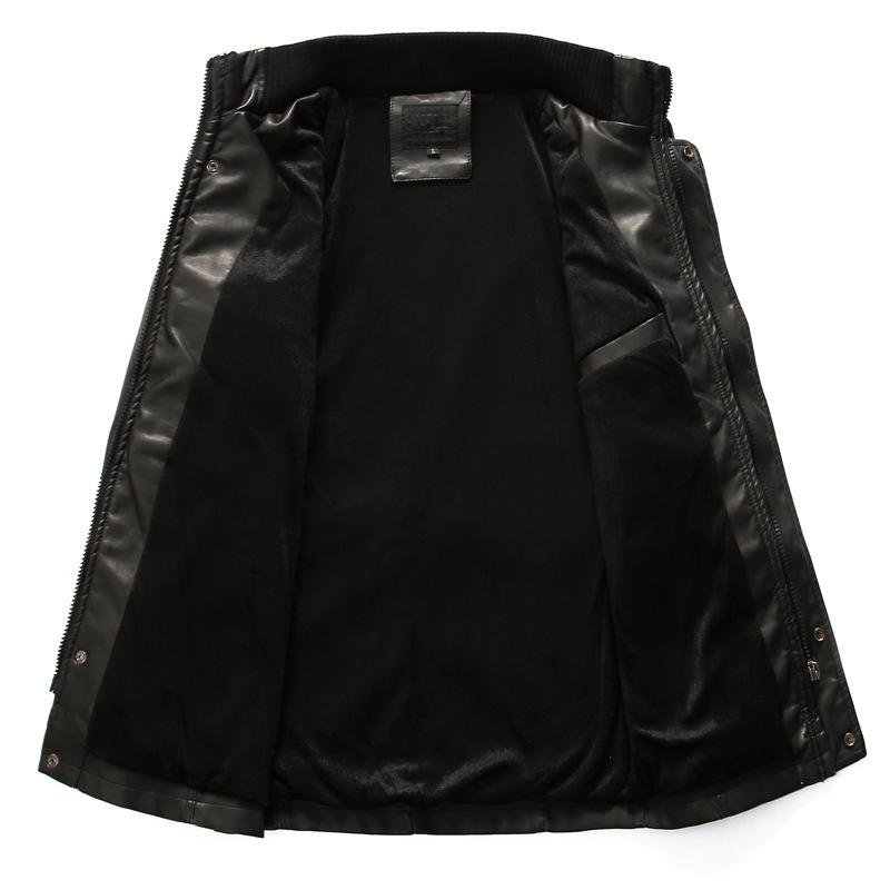 Мужское мотоциклетное пальто из искусственной кожи с мытым узором Европа и США Big Fat Foreigner