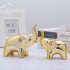 1 Pair Elephant Statue Home Decor Ceramic Elephant Figurines Desktop Elephant Sculpture for Office Bookshelf Living Room