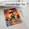 Персонализированный ковер из кристаллического бархата, My Hero Academia, индивидуальная печать имени, плюшевый ковер для декора дома в помещении