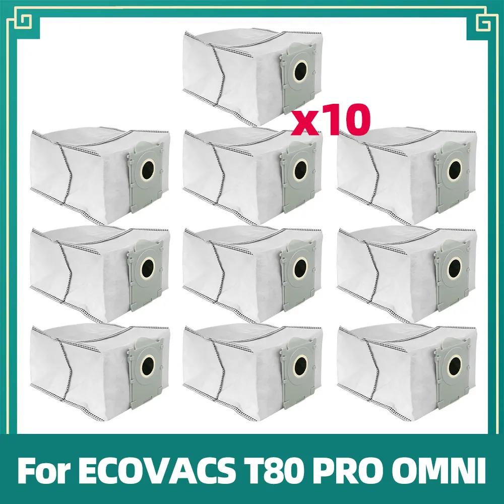 Совместимо для ECOVACS T80 PRO OMNI / T80 OMNI Робот-пылесос Замена Основной ролик Ткань для швабры Боковая щетка Пылесборник HEPA-фильтр