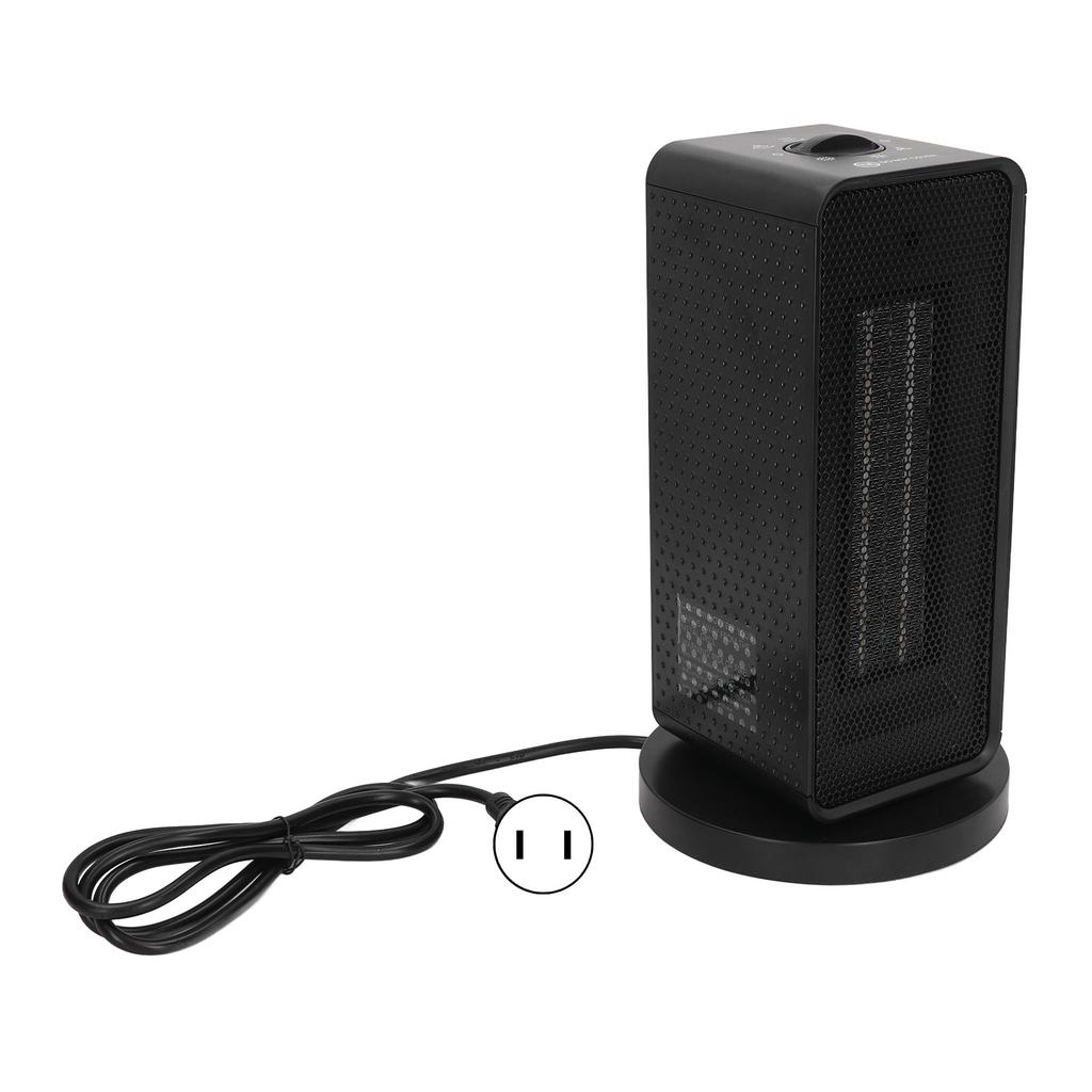 1200W Small Space Heater Oscillating Vertical Fast Heating Overheat and Tip Over Protection for