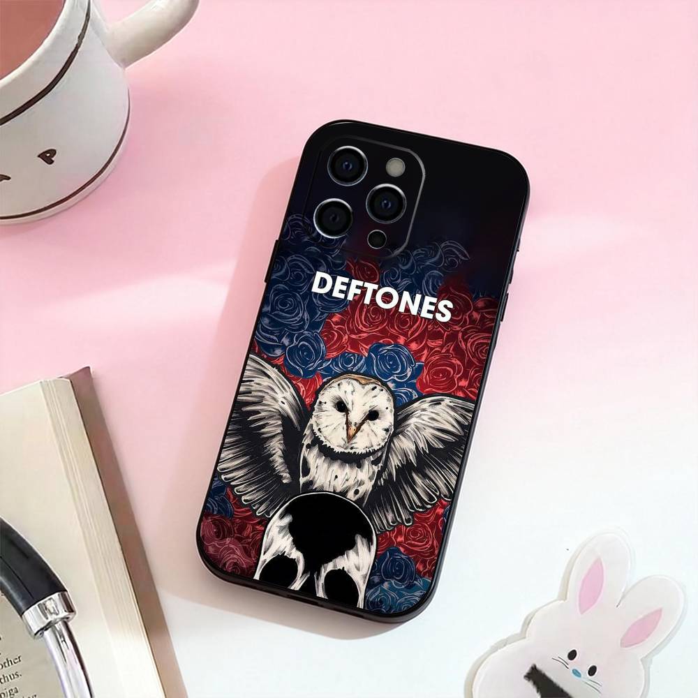 D-Deftones Band Phone Case For iPhone 17,16,15,14,13,12,11 Plus,Pro,Max,XS Silicone Soft Cover