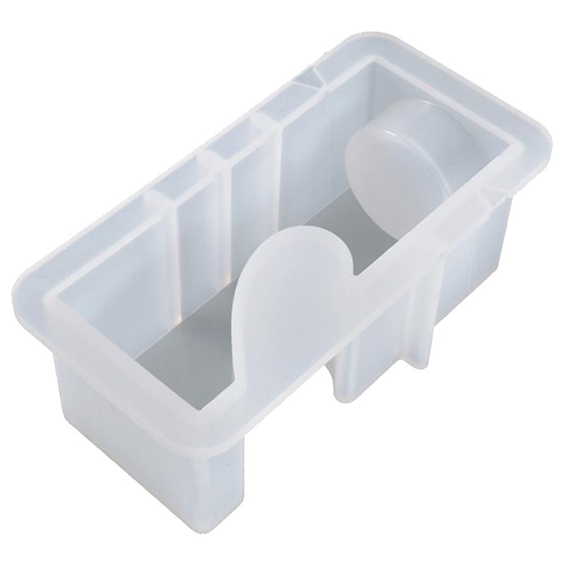 Ремесленная форма для литья подсвечника в виде сердца, эпоксидная смола, форма для литья, силиконовая форма для дома, украшение для дома, аксессуары для рукоделия, форма из смолы