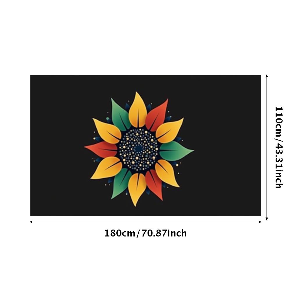 Durable Material Artistic Banner Sunflower Banner Vibrant Colors for Photo Shoot Event Backdrop Exhibition Display