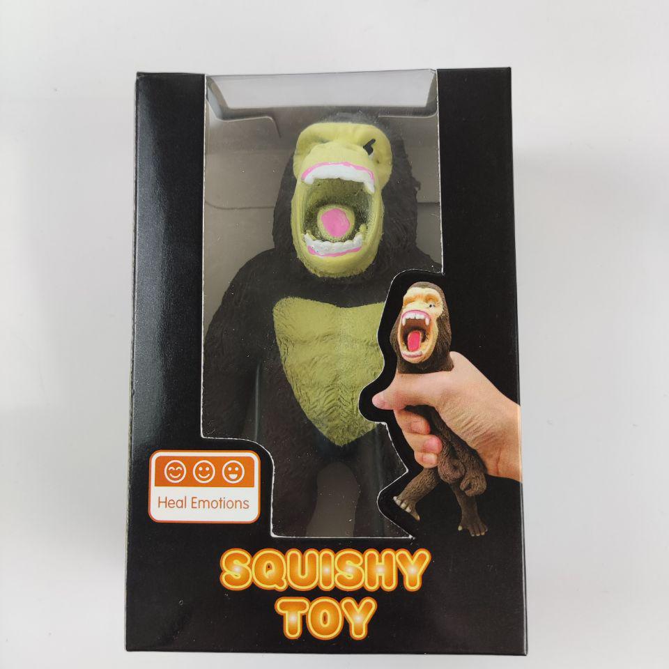 Вирусная игрушка-антистресс в виде гориллы из TikTok: Медленное восстановление и приятное сжатие