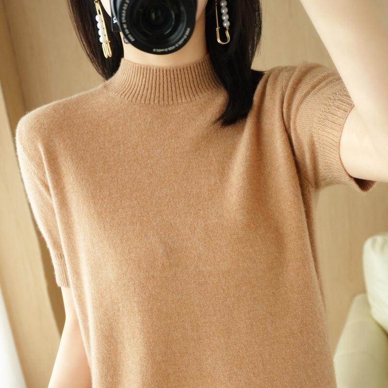 INDFS Женская мода Повседневный Осень Зима Однотонный Принт Длинный Рукав О-Образным Вырезом Свитера