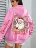Santa Design Hoodie Women Hip Hop Streetwear Casual Hoodie Autumn Style