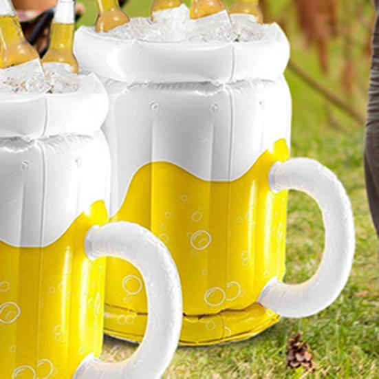 Надувная ледяная бочка большого размера, легко хранить, охладитель для напитков, ведро для льда, бытовой декор для вечеринок, бассейна, бара, аксессуар для коктейльной вечеринки