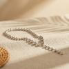 Vnox Trendy Elegant Y-Shaped Imitation Pearls Choker Necklaces, Exaggerated Large Round Beads Long Chain Necklace Jewelry