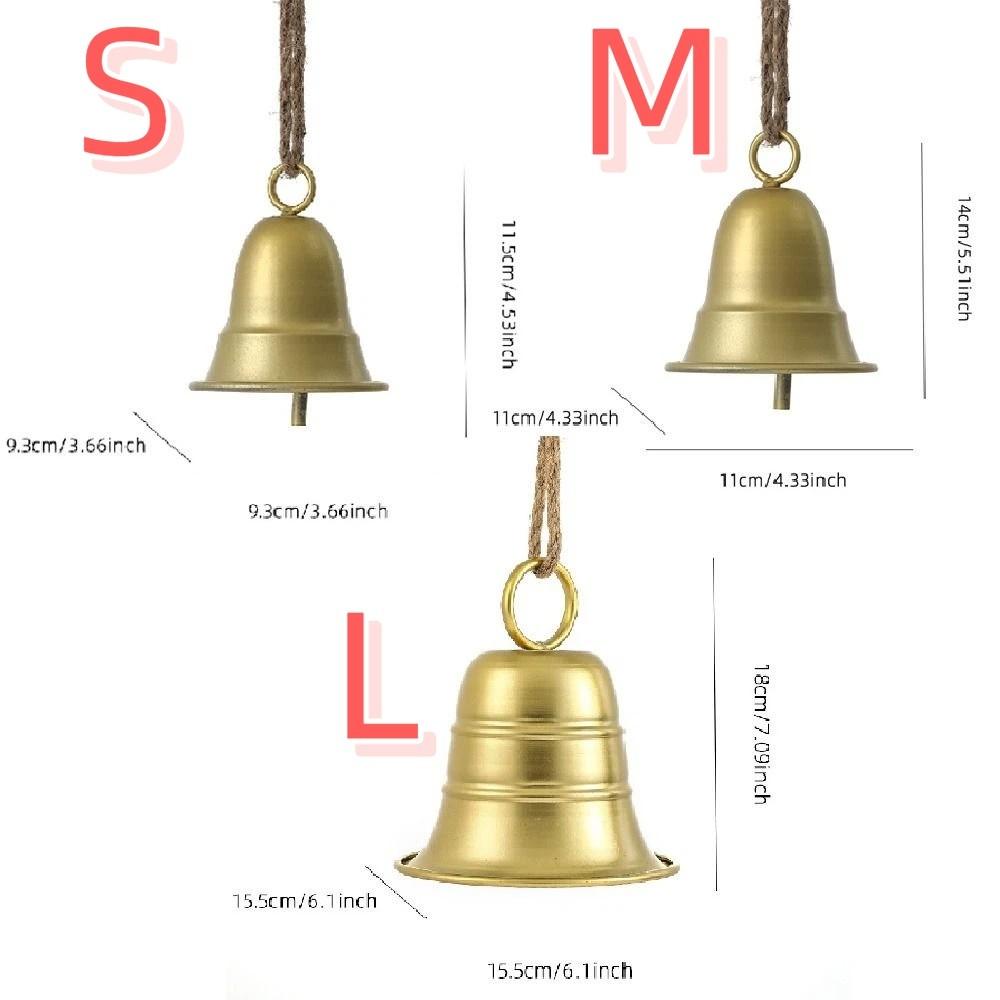 Creative Christmas Bell Pendant Exquisite Metal Hanging Bells Xmas New Year Decorative