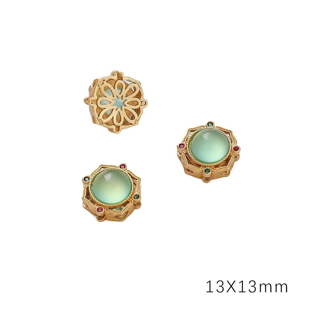 Медный песок, золото, полая перегородка, бусина для изготовления ювелирных изделий своими руками, аксессуары для рукоделия