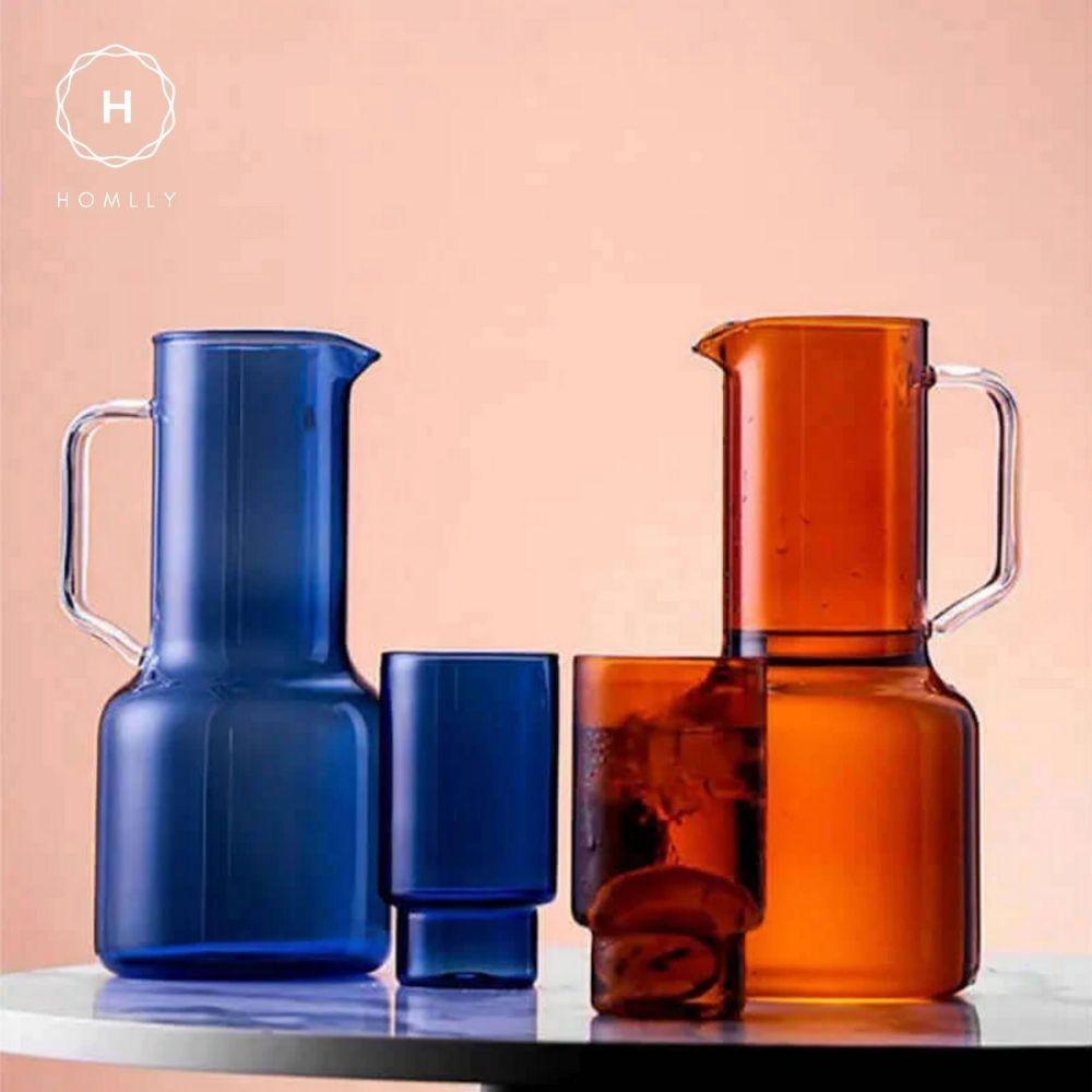 HOMLLY Кутто Боро Графин для воды и сока и стаканы (X2ШТ)