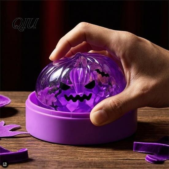 Портативная игрушка-пельмень на Хэллоуин для снятия стресса с пароваркой, блестящий шарик-спиннер, игрушка-сувенир для вечеринки, сжимаемый паровой пирожок для снятия тревоги