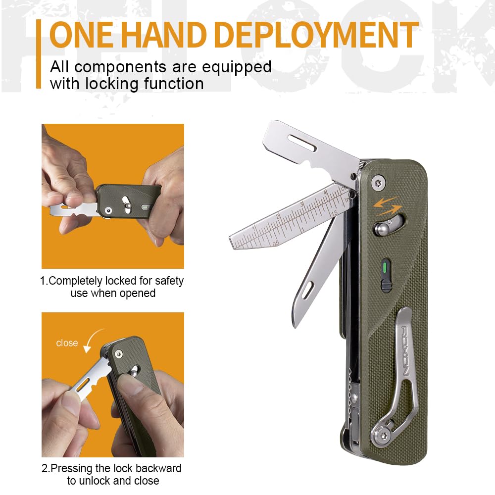 ROXON S505G Flex Scissors Модульная конструкция с фиксированными большими сменными лезвиями и сменными инструментами - Многофункциональные ножницы, BA01-BA17,