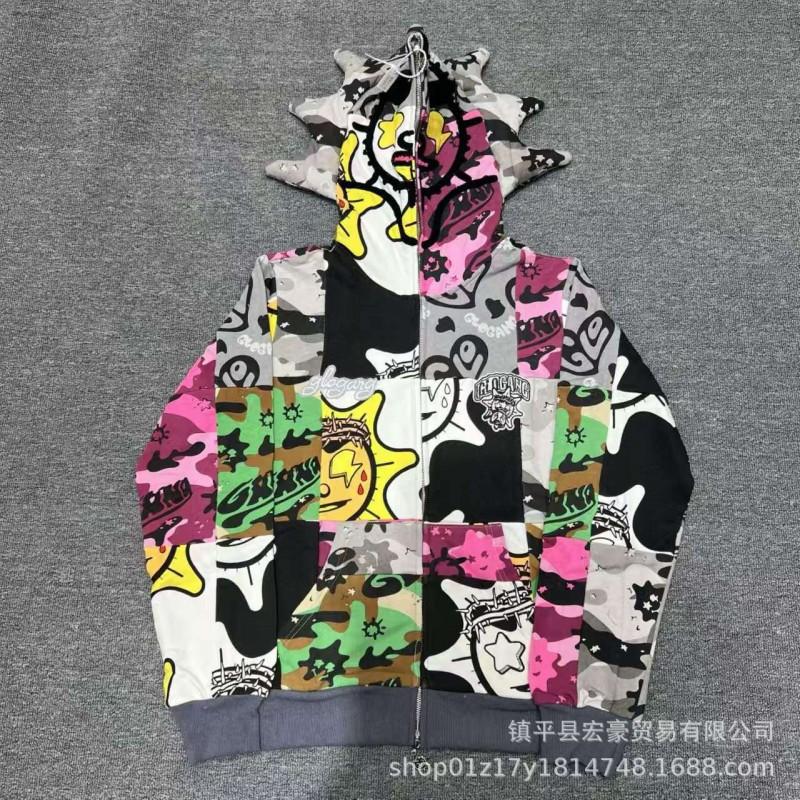 Mens Oversized Streetwear Hoodie Pants Set Cotton Long Sleeve Casual Tracksuit Fall Winter