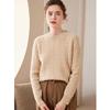 Kefanshe Women's Minimalist Cable-Knit Cashmere Sweater