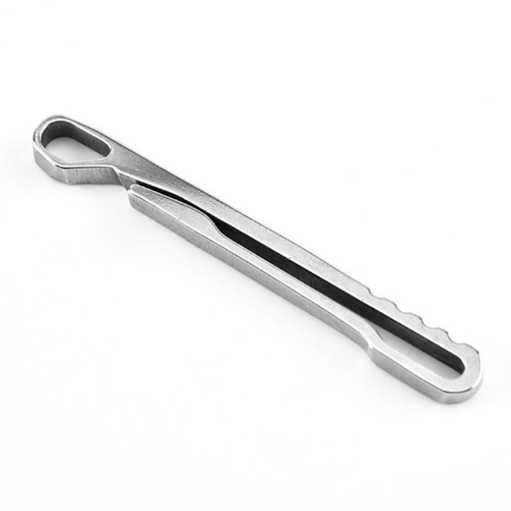 Stainless Steel Keychain Pocket Clip Home Camping Key Ring Clasp Carabiner Hanging Buckle Key Ring Holder for Men Women