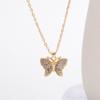 Butterfly necklace jewelry simple fashion versatile niche sweater accessories full of diamond collarbone chain women