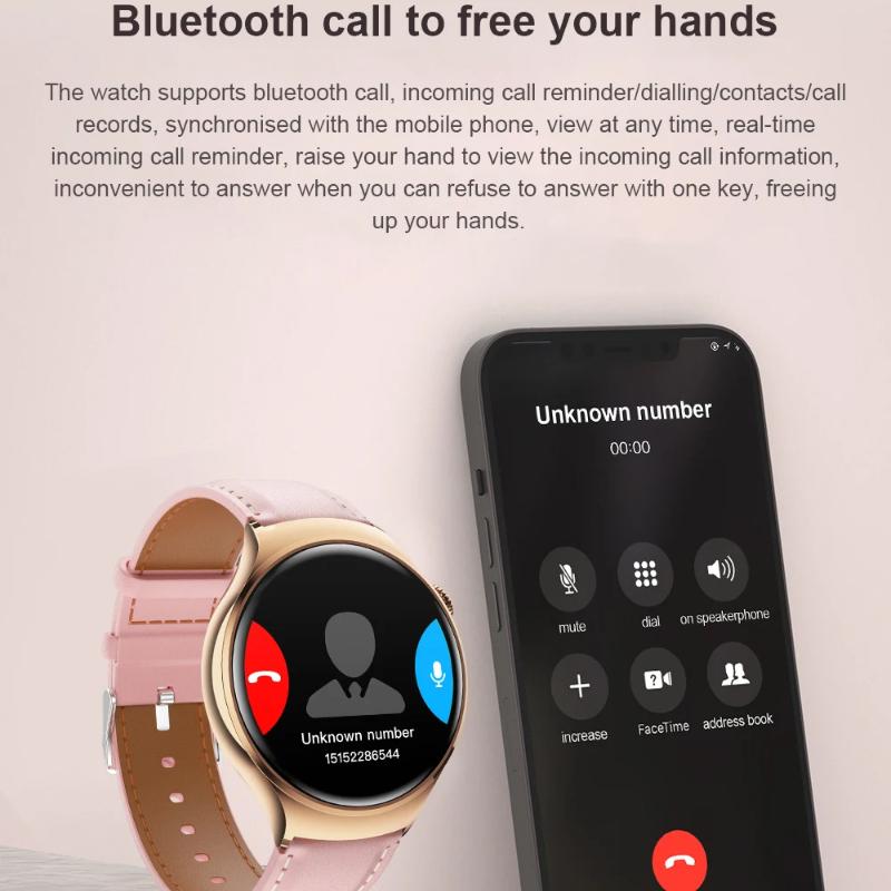 2025 Новые женские модные умные часы Женские AMOLED HD экран GPS Пульсометр Звонки по Bluetooth Водонепроницаемые Уличные умные часы для Xiaomi