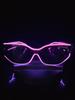 Wireless El Luminous Glasses Disco Luminous Led Online Celebrity Sunglasses Pixel Ktv Bar Atmosphere Concert Flash.