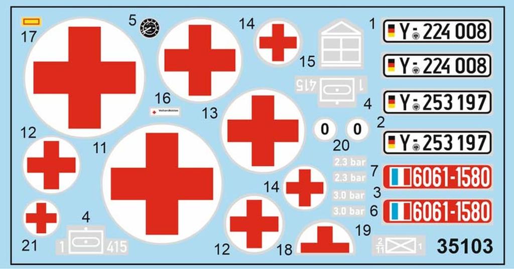 Ace German Iltis 4WD Vehicle Field Ambulance Type Type183 Plastic Model UA35103 1/35