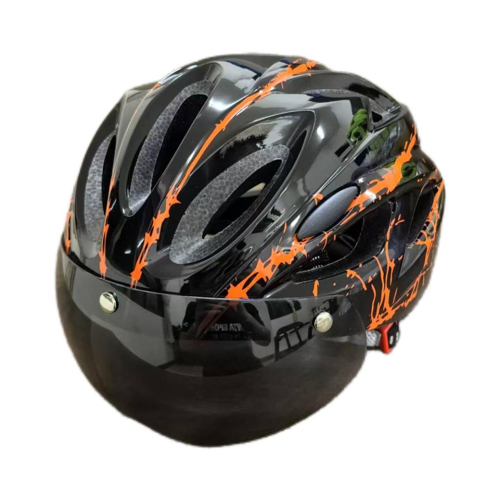 Unisex Mountain Bike Helmet with Goggles