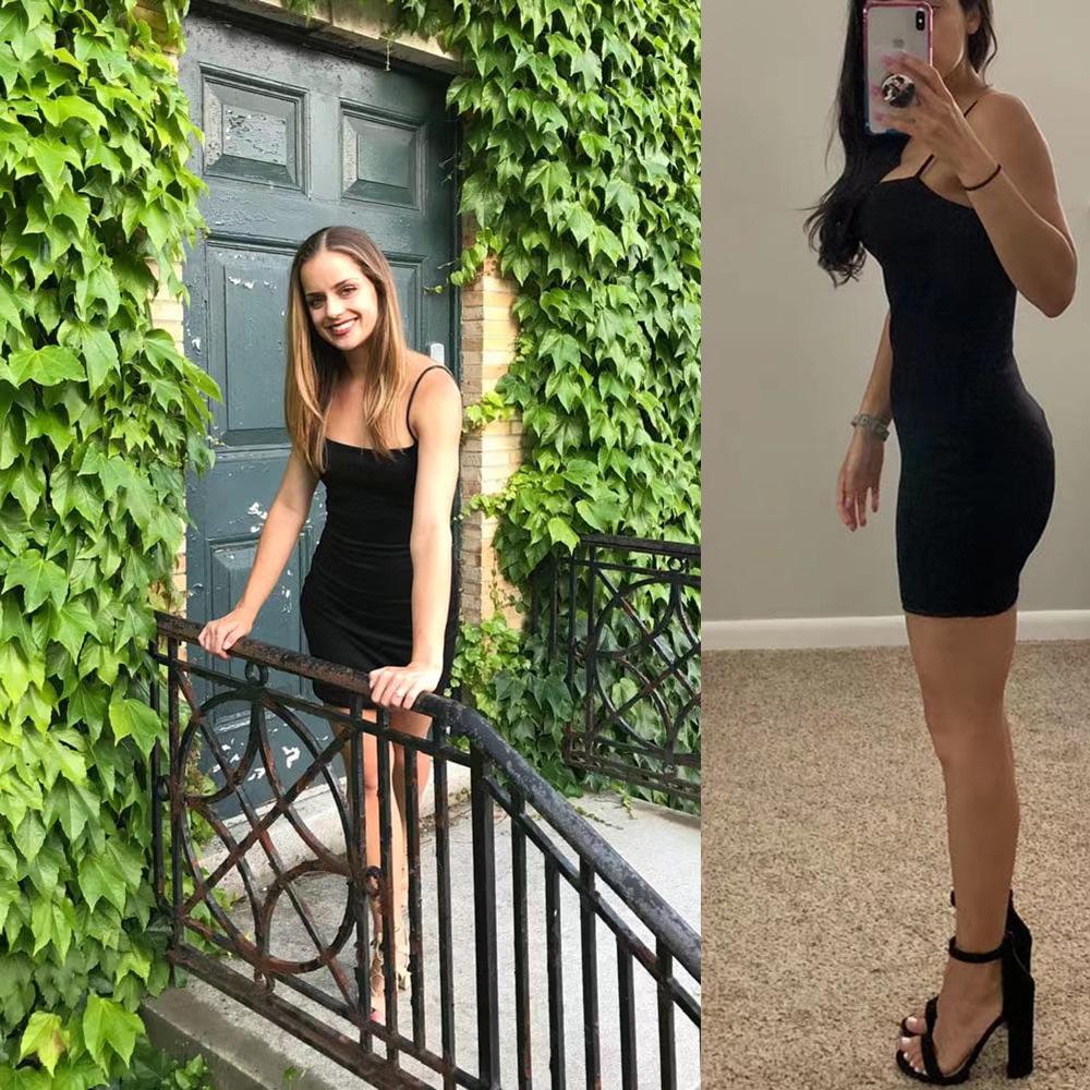 Женские европейские и американские облегающие платья для вечеринок - Сексуальные платья-карандаш на бретелях для вечерних мероприятий