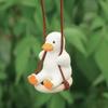 Gypsum Cute Cartoon Car Accessories Swing Duck Pendant Rear View Mirror Can Be Used As Birthday Gift Accessories Car Perfume