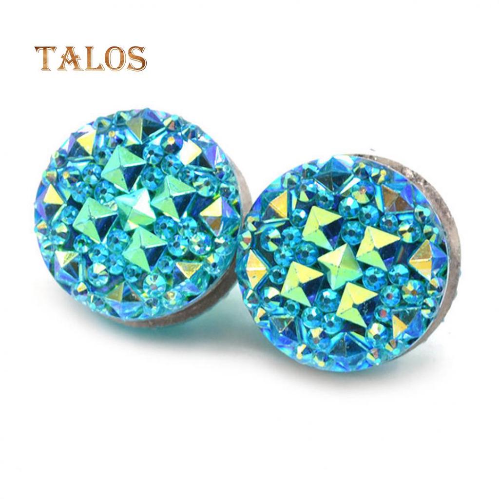 Женская магнитная брошь украшенная кристаллами одна пара в комплекте