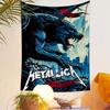 Гобелен Metallica для стены, Постер с логотипом хэви-метал группы, Декор стены в рок-стиле для спальни, гостиной, общежития