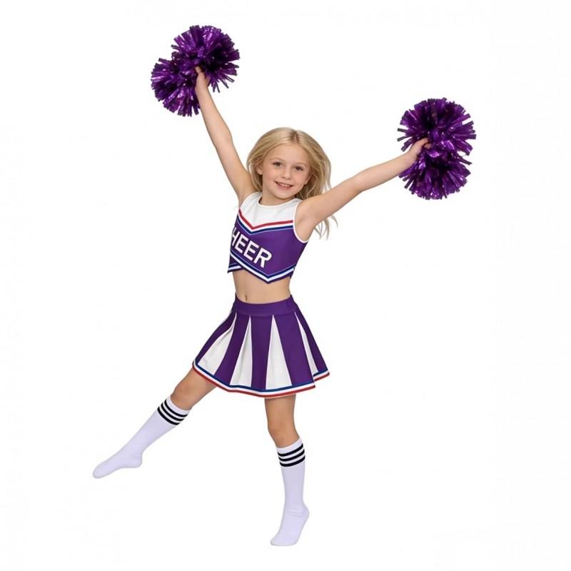 Kids Cheerleading Outfit Set Girls Stage Performance Gymnastics Sports Suit 6th Childrens Day
