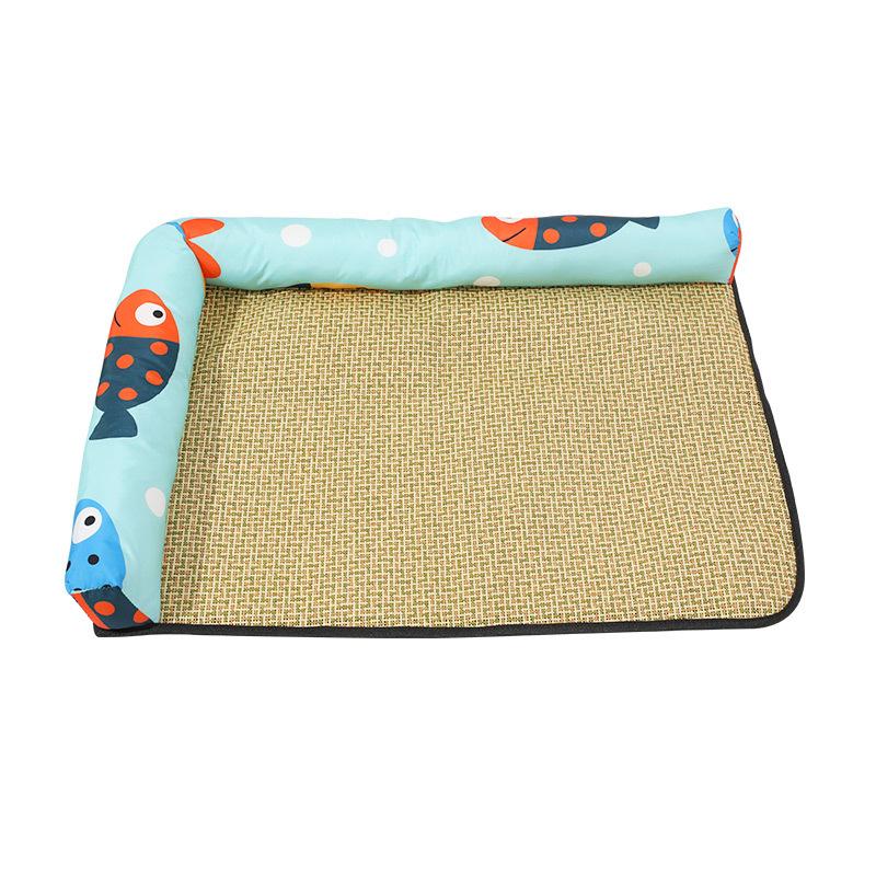 Summer Mat Nest Pet Mat Mat Cool Breathable Bed Mat Sleeping Cooling Mat Hemming Polyester Cotton Mat