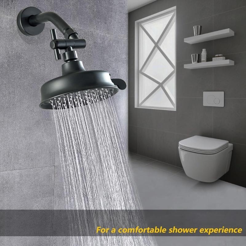 Adjust Shower Arm Extension 360 Degree Rotatable All Metal Adapters Universal 1/2 Thread Space Saving for Bathroom