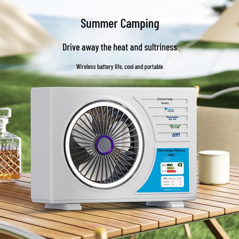 2026 Hot-Selling Desktop Spray Fan with Light - Small Humidifying USB Fan for Home or Office