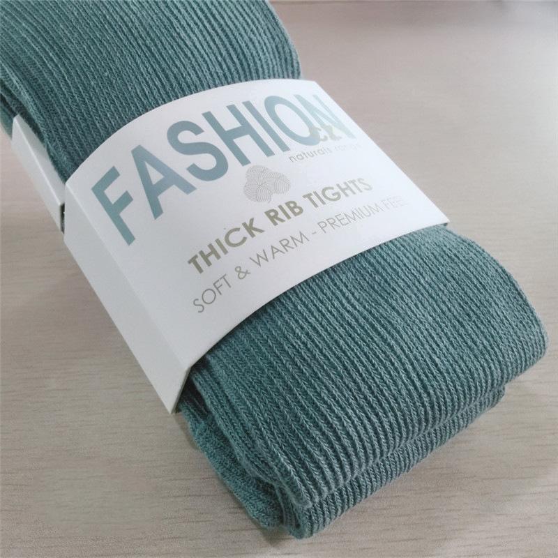 Thicken Warm Striped Woman Tights Autumn Winter Pantyhose Cotton Knitted Stockings Multi Colors Collant