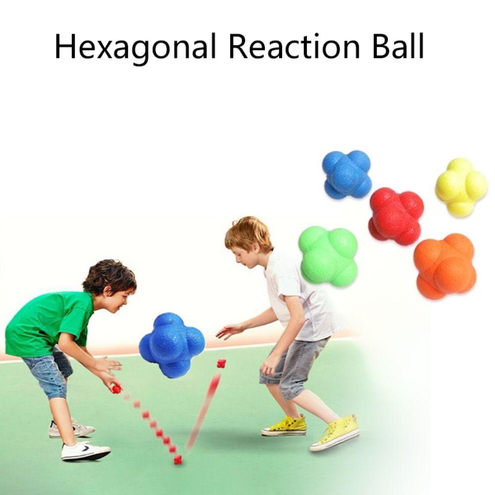 Reflex Games Hexagon Reaction Ball Improve Hand Eye Coordination Elasticity Ball Training Ball