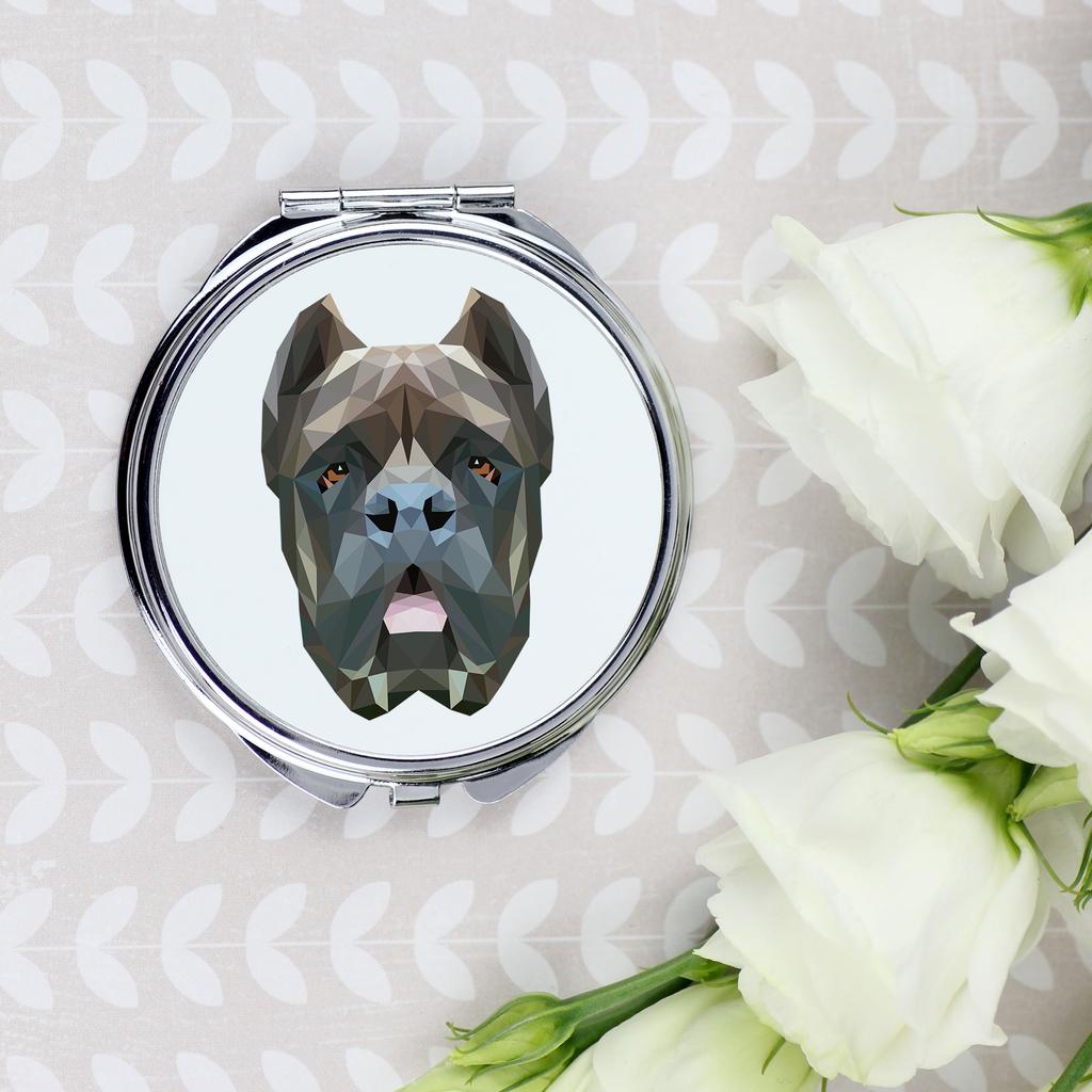 Cane Corso Italiano -Lusterko Ze Zdjęciem I Napisem Geometryczne Marki Art-Dog