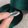 Fashionable Simple Round Zircon Ring Feminine Temperament