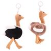 Cute Ostrich Plush Toy Cartoon Pendant Soft Stuffed Doll Keychain Backpack Car Bag Decor Kid Gift