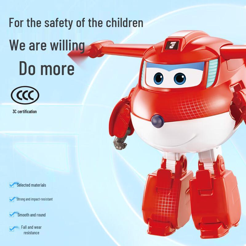 AULDEY Super Wings Jett Transforming Robot & Energy Hangar