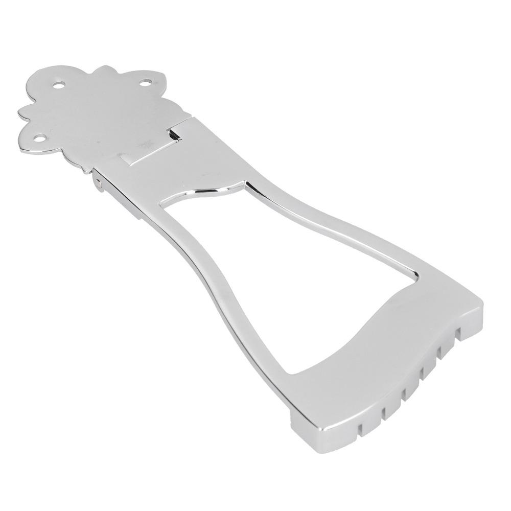 Silver Bridge Tailpiece 6 String Jazz Guitar Bridge For Electric Jazz Guitar