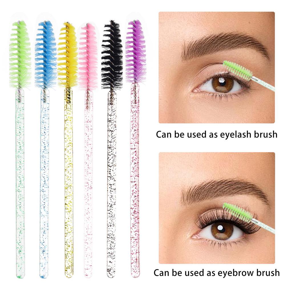 Disposable Crystal Rod Eyelash Extensions Brush - Spiral Curl Comb