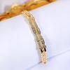 CMM Изысканный полый цветной CZ Aircon золотой браслет женские ювелирные изделия подарок аксессуары для рук вечерние свадебные украшения